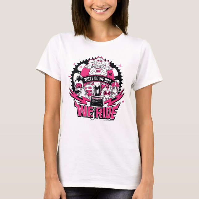 Teen Titans Go! | "We Ride" Retro Moto Graphic T-Shirt (Front)