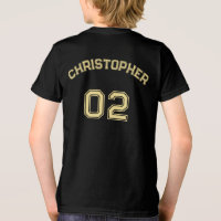 Teen Toddler Boy Girl Name Jersey Number Sports