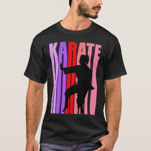 Teen Vintage Karate Birthday Cool Colours Grey Fan T-Shirt
