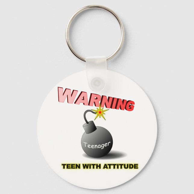 Teen with attitude key ring (Front)