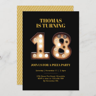 Teenage 18th birthday invitation