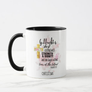 Teenage Goddaughter Gift Personalised Proverb Mug