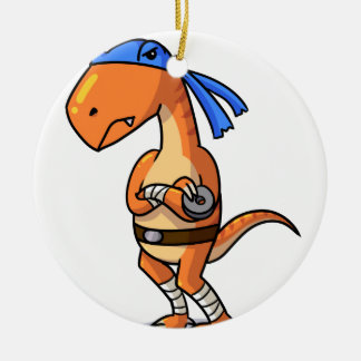 Teenage mutant ninja Raptor! Ceramic Tree Decoration