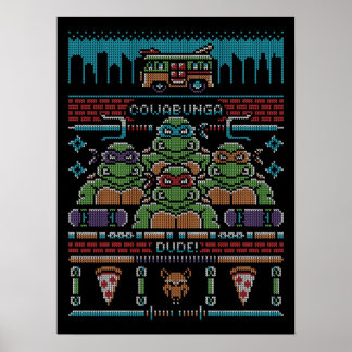 Teenage Mutant Ugly Sweater Poster