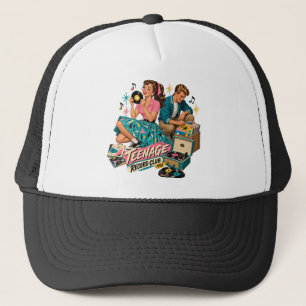 Teenage Record Club 1958 – Vintage 1950s Trucker H Hat