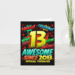Teenager 13 Year Old Boys 13th Birthday Boy Card