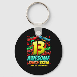 Teenager 13 Year Old Boys 13th Birthday Boy  Key Ring