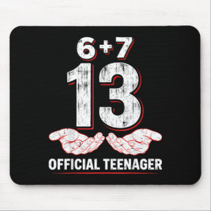 Teenager 13th Birthday 67 13 Year Old Boys Girls Mouse Mat
