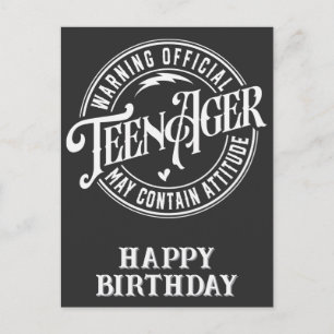 Teenager Birthday Holiday Postcard
