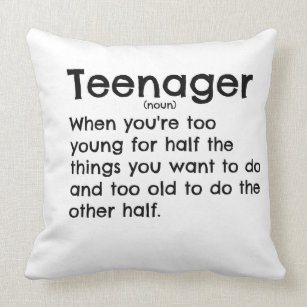 Teenagers Teenage Cushions Decorative Throw Cushions Zazzle Uk