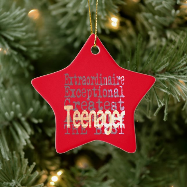 Teenager Extraordinaire Ceramic Tree Decoration (Tree)