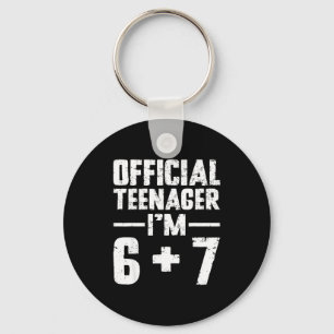 Teenager I'm 13th Birthday 6 7 Meme Six Seven Slan Key Ring