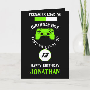 Teenager Loading Funny Gamer Card