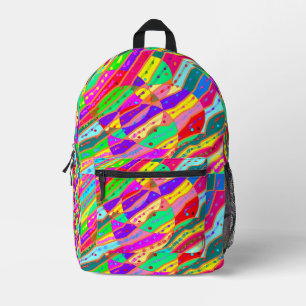 TEENAGERS ART TYPE BIG COLORS PRINTED BACKPACK