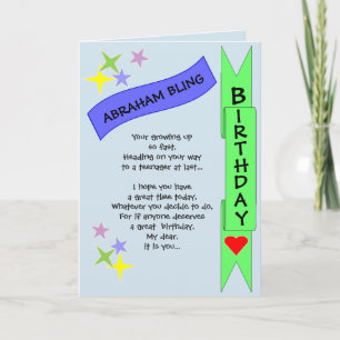 Teenagers Birthday Card