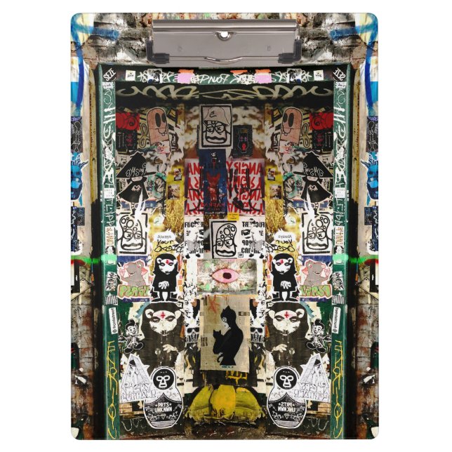 Teenagers Kid Graffiti City Binder Notebook School Clipboard (Front)