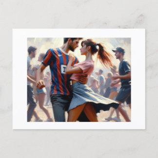 Teens Dancing,  Postcard