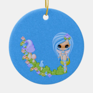 Teensy Fae Cute Faery Ceramic Tree Decoration
