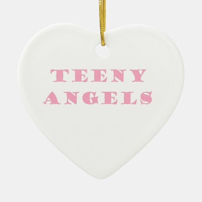 teeny angels ceramic tree decoration (Front)