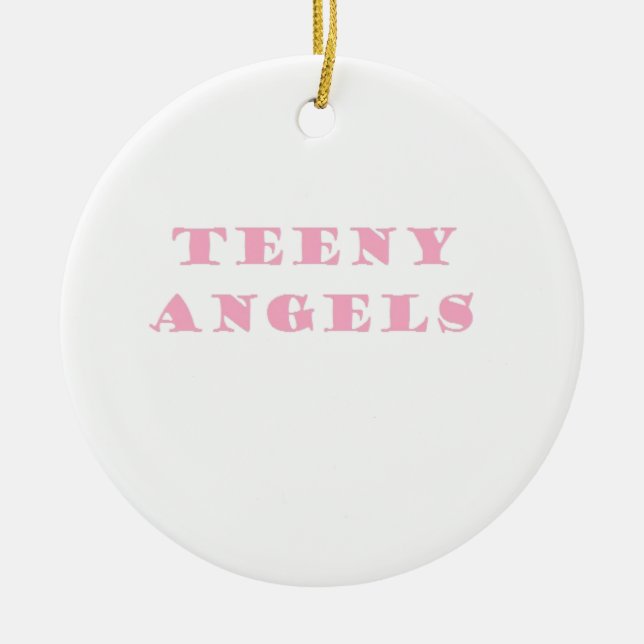 teeny angels ceramic tree decoration (Front)