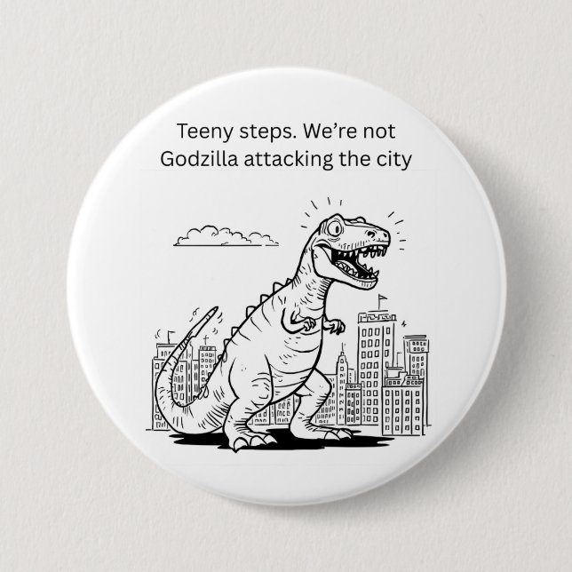 Teeny Steps 7.5 Cm Round Badge (Front)