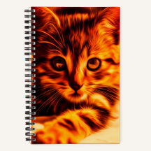 "Teeny Tigger" Kitty Spiral Notebook