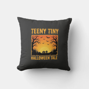 Teeny Tiny Halloween Tale Haunted Forest Design_1 Cushion