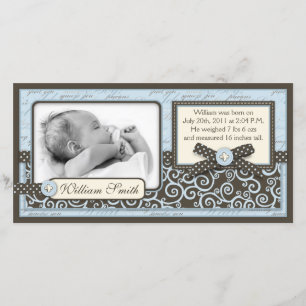 Teeny Toes BLU Announcement Card