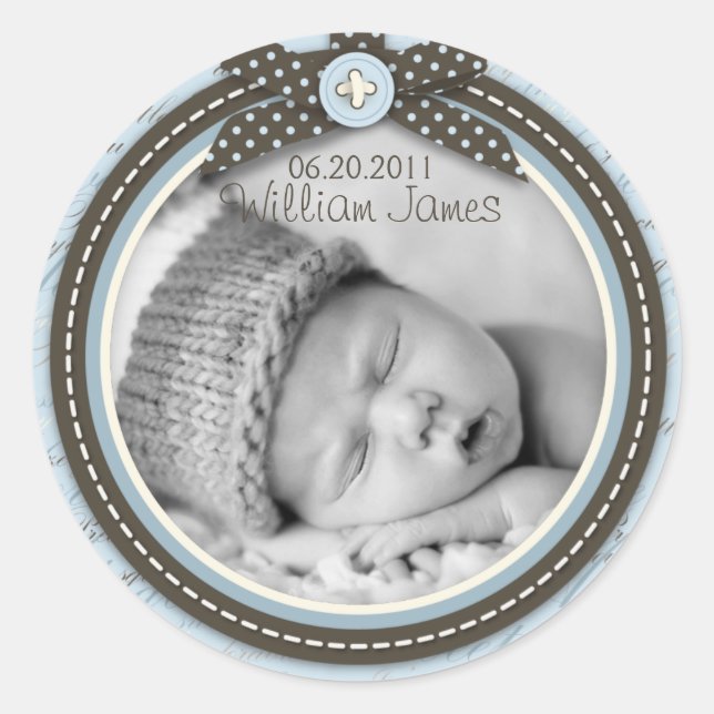 Teeny Toes Blue Sticker C (Front)