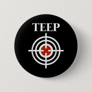 Teep Target Bullseye Muay Thai Kick Boxing MMA 6 Cm Round Badge