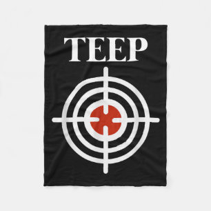 Teep Target Bullseye Muay Thai Kick Boxing MMA Fleece Blanket