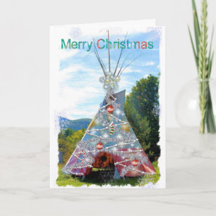 TeePee Merry Christmas Card