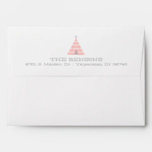 Teepee Return Address Preprinted Envelope