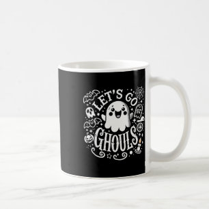 Tees Halloween Lets Go Ghouls Ghost Toddler Women  Coffee Mug