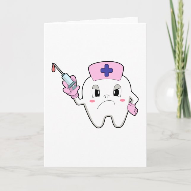 Teeth as Nurse with Syringe.PNG Card (Front)