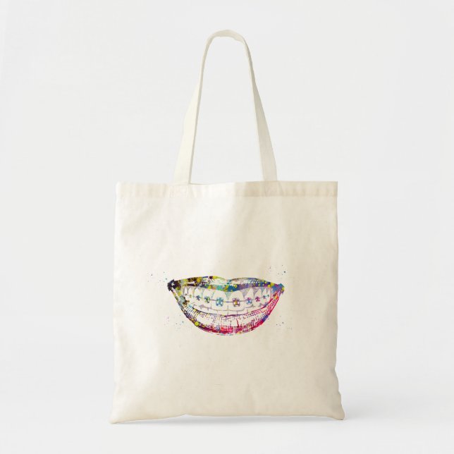 Teeth braces tote bag (Front)