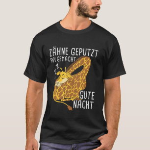 TEETH CLEANEDPIPI MADEGOOD NIGHT sleep shirt giraf
