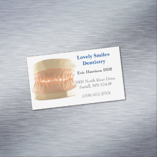 Teeth Dental Family Dentistry Dentist Magnetic Business Card