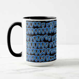 Teeth Dentist Dentistry Orthodontist Oral NEON Mug