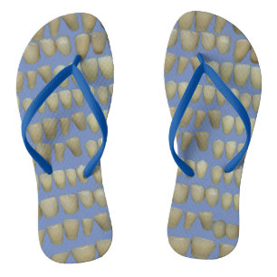 Teeth Dentist Dentistry Orthodontist Pink Flip Flops