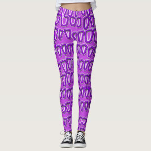 Teeth Dentist Dentistry Orthodontist purple NEON Leggings