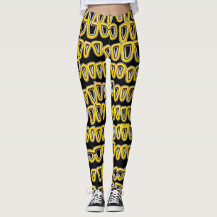Teeth Dentist Dentistry Orthodontist yellow NEON Leggings