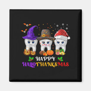 Teeth Hallothanksmas Halloween Thanksgiving Christ Magnet