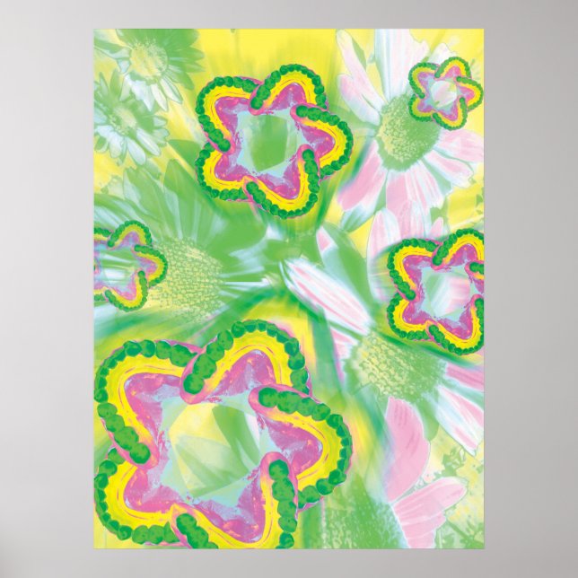 Teeth Model Spin Design Dentist Yellow Poster (Front)