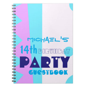 Teeth of the Monster 14th Birthday Party Guestbook Notebook
