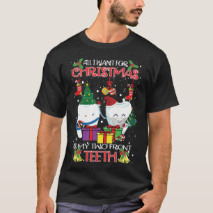 Teeth Santa Hat Ugly Christmas Sweater Dental Asis