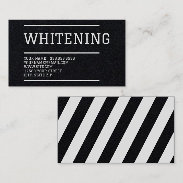 Teeth Whitening Dental Care Business Card (Front/Back)