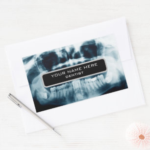 Teeth X-ray Rectangular Sticker