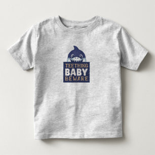 Teething Baby Shark Toddler T-Shirt