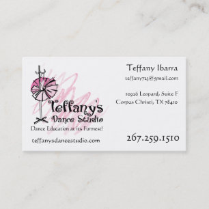 Teffany's Dance Studio Business Card - Custom